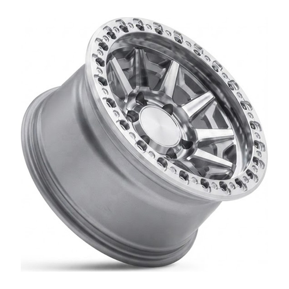 Black Rock Cage Silver Machined